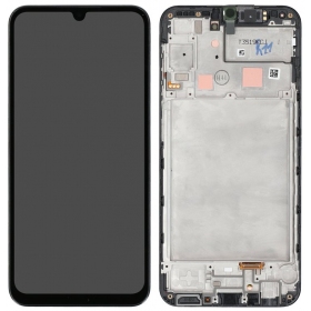 Samsung Galaxy A24 4G displej (černý) (s rámečkem) (originální)