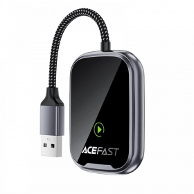 CarPlay adaptér Acefast QC1 bezdrátový Android Auto černý