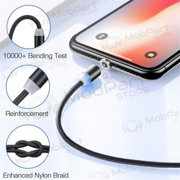 USB kabel Magnetic Lightning 1.0m (bílý)