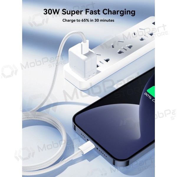 USB kabel Joyroom S-A45 USB-C to Lightning 30W 1.2m bílý