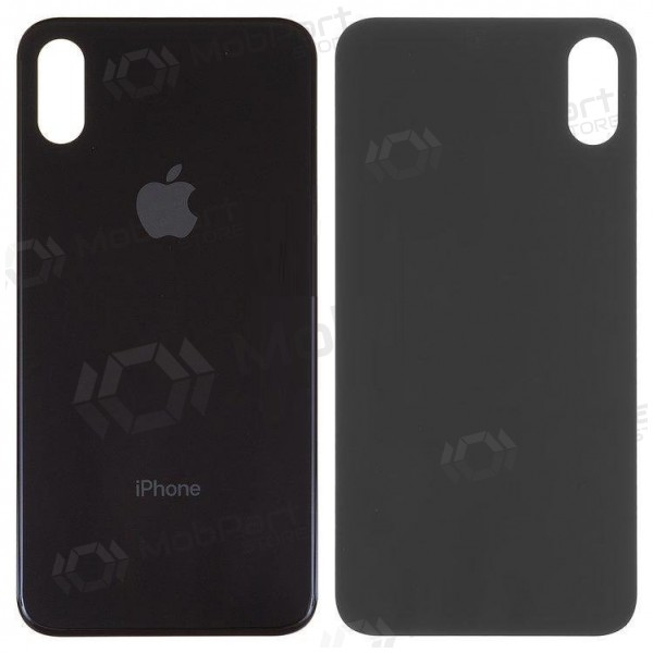 Apple iPhone XS zadní kryt baterie šedá (space grey) (bigger hole for camera)