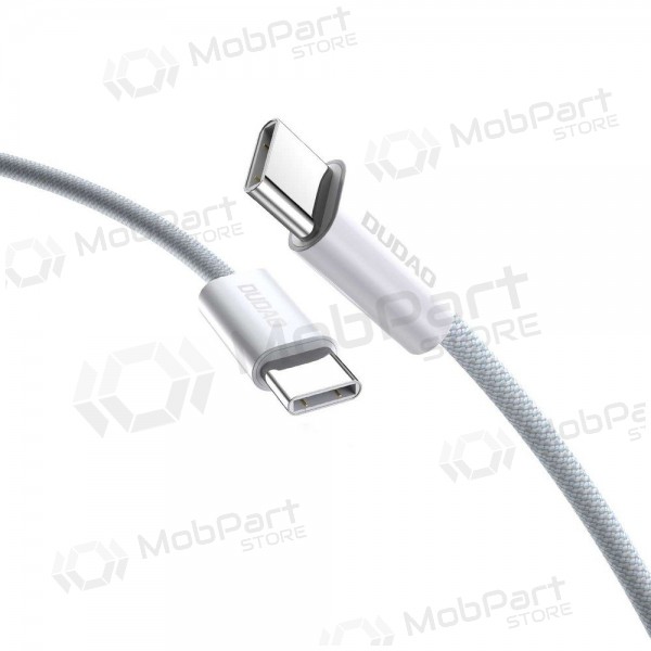 USB-C kabel Dudao L6C USB-C na USB-C 1 m 60 W bílý
