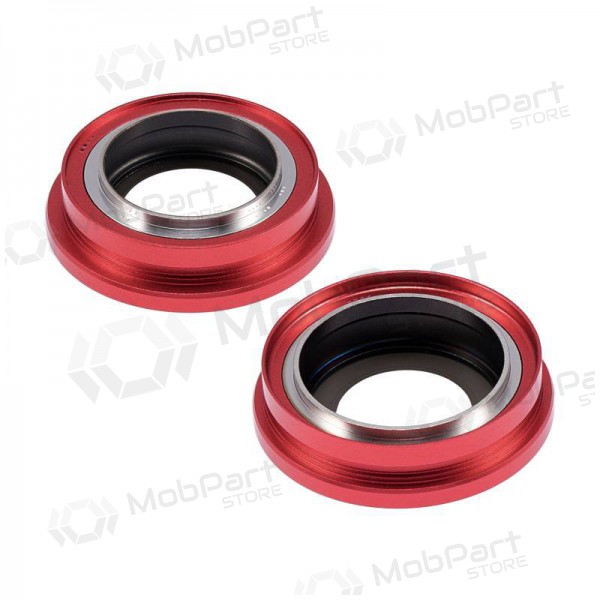 iPhone 14 / 14 Plus sklo kamery (2ks) (červené) (s rámem)