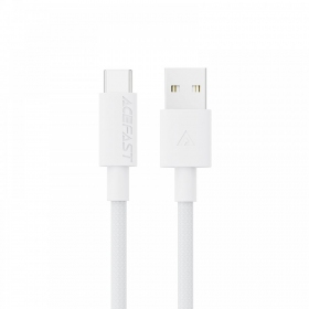 USB kabel Acefast C18-04 USB-A to USB-C 1.2m bílý