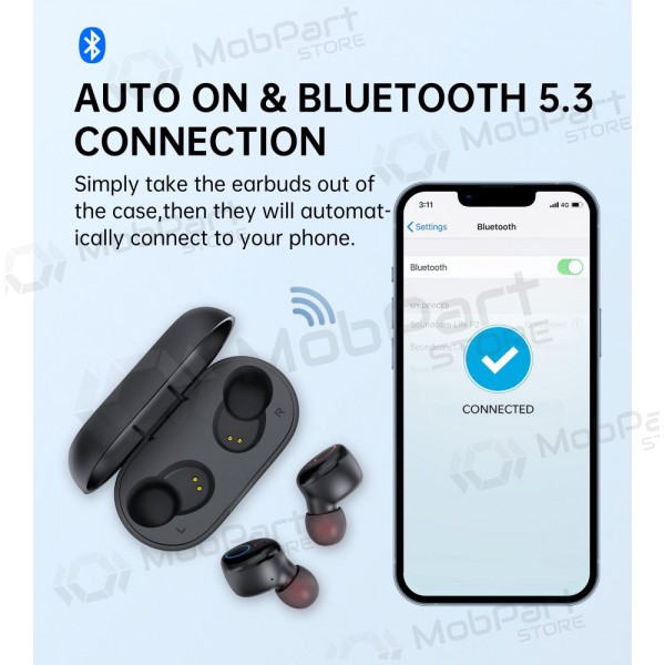 Bezdrátovýs ausinės Choetech BH-T16 Hi-Fi Bean TWS