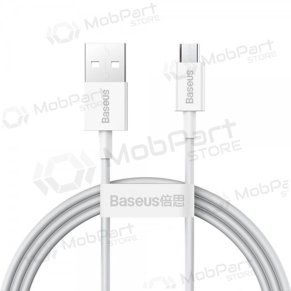 USB kabel Baseus Superior microUSB 2A 2.0m (bílý) CAMYS-A02