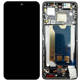 Displej pro Xiaomi Poco F7 Pro 5G (černý) (s rámečkem) (originální)