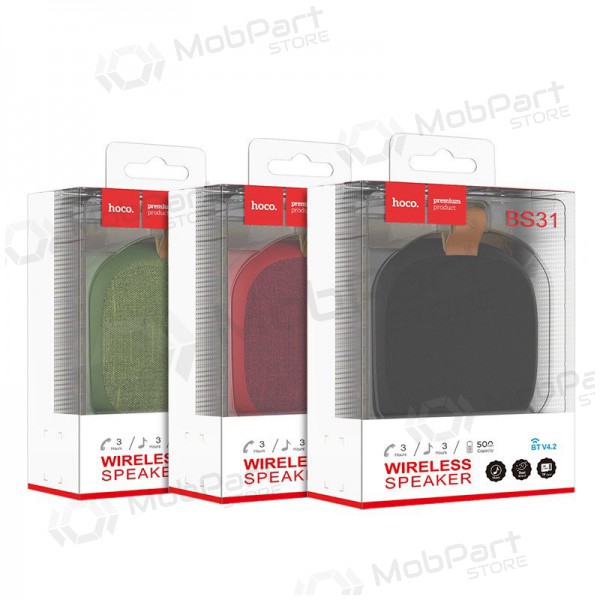 Bluetooth přenosný horní reproduktor Hoco BS31 (červený)
