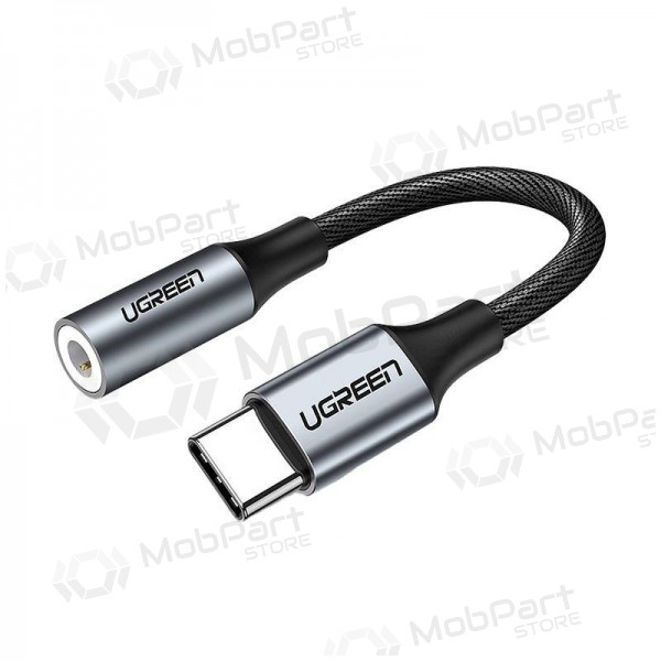 Audio adaptér Ugreen AV161 USB-C na 3.5 mm šedý