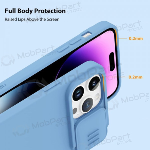 Obal Apple iPhone 14 „Nillkin Silicone“ (světle modrý)