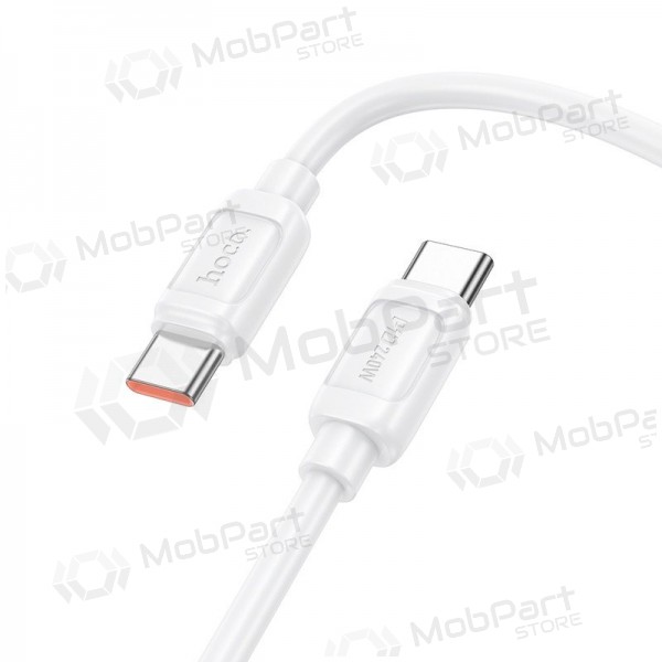 USB-C kabel Hoco X115 USB-C na USB-C 1 m 240 W bílý