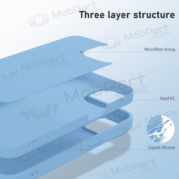 Obal Apple iPhone 14 „Nillkin Silicone“ (světle modrý)