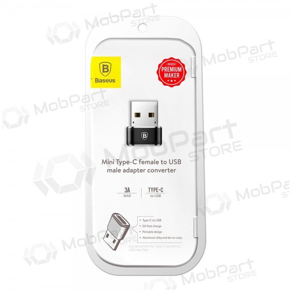 Adaptér Baseus Type-C to USB-A černá CAAOTG-01