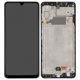 Samsung Galaxy A32 4G displej (černá) (s rámem) (Premium)