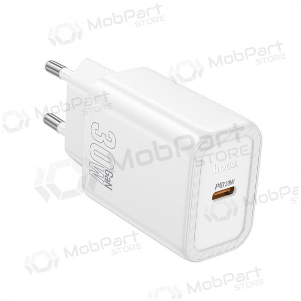 Nabíječka telefonu Hoco N62 30 W GaN USB-C bílá