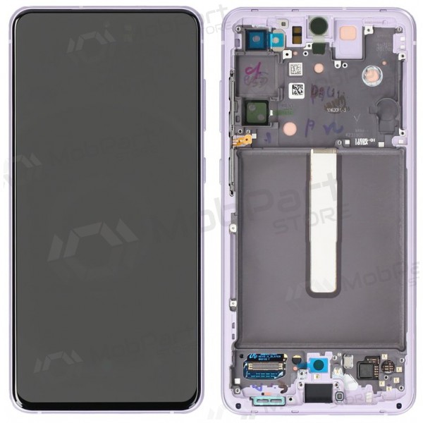 Samsung Galaxy S21 FE 5G displej (levandos) (s rámem) (originál)