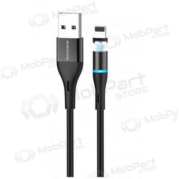 USB kabel Borofone BU16 Skill Magnetic Lightning 1.0m (černá)