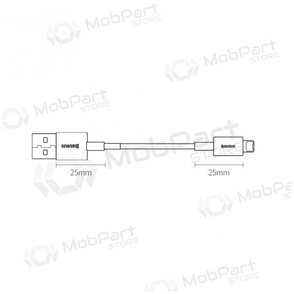USB kabel Baseus Superior Lightning 2.4A 0.25m (bílý) CALYS-02
