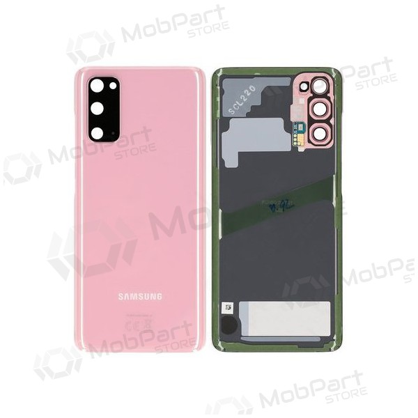 Samsung G981F / G980 Galaxy S20 zadní kryt baterie růžový (Cloud Pink) (použitý grade B, originál)