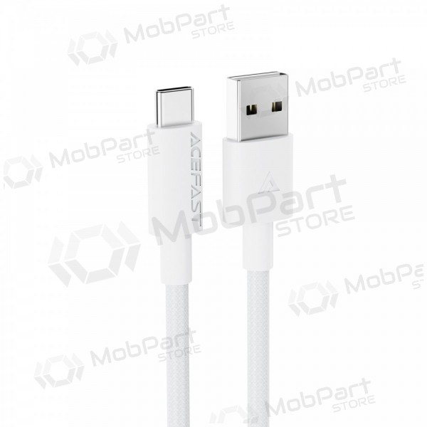 USB kabel Acefast C18-04 USB-A to USB-C 1.2m bílý