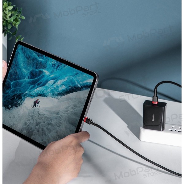 USB-C kabel Baseus Cafule CATKLF-ALG1 USB-C na USB-C 2 m 100 W černý