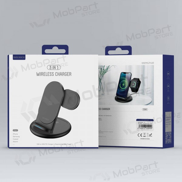 Nabíječka bezdrátový Dux Ducis C7 3in1 Phone, Apple Watch, Airpods 15W (černá)
