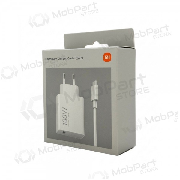 Nabíječka telefonu Xiaomi Charging Combo BHR095VEU 100 W USB-A s kabelem USB-C bílá