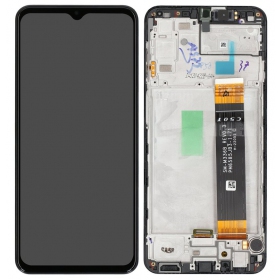 Displej Samsung Galaxy A23 4G (černý) (s rámečkem) (originální)