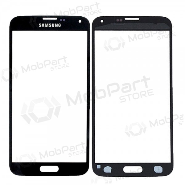 Samsung G900F Galaxy S5 Sklo obrazovky (černá) (for screen refurbishing)