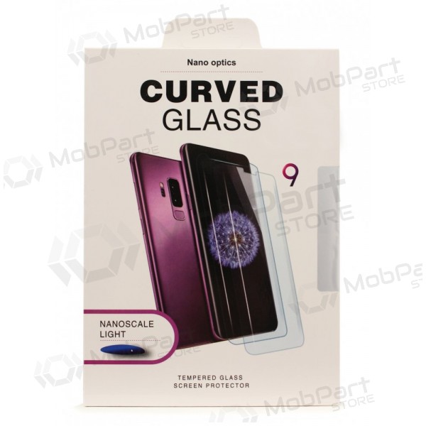 LCD apsauginis stikliukas Nano Optics 5D UV Glue Samsung S928 S24 Ultra lenktas průhledný
