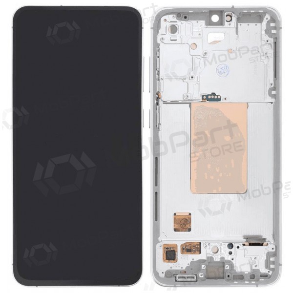 Displej pro Samsung Galaxy S24 FE (stříbrný) (s rámečkem) (Premium)
