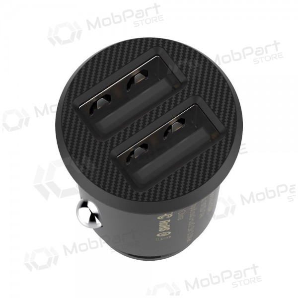 Nabíječka automobilinis Baseus Grain (3.1A) x 2 USB CCALL-ML01 (černá)