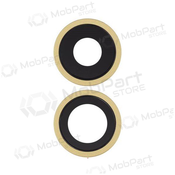Apple iPhone 11 sklo kamery (2ks) (žlutá) (s rámem)
