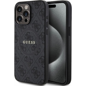 Obal Apple iPhone 15 Pro Max - Guess PU Leather 4G Colored Ring MagSafe