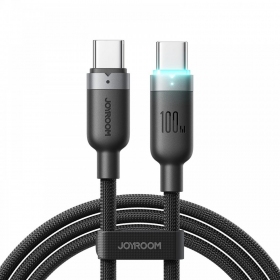USB-C kabel Joyroom S-A63 USB-C na USB-C 1.2 m 100 W černý
