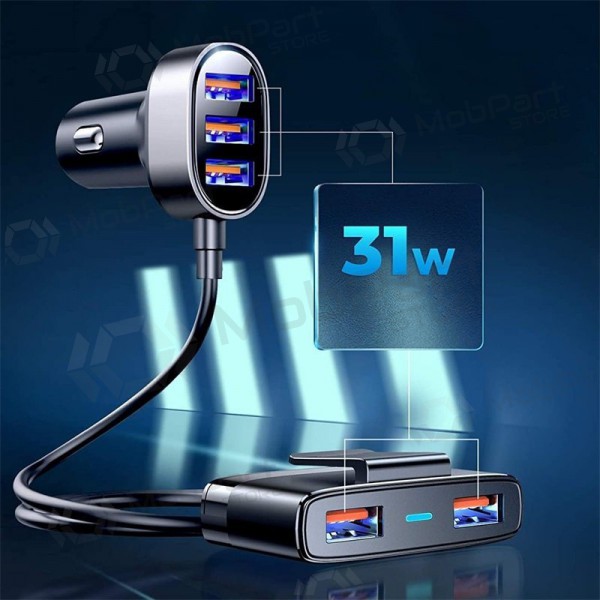 Nabíječka automobilinis Joyroom JR-CL03 5xUSB 6.2A (černá)