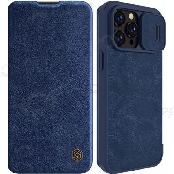 Apple iPhone 14 obal „Nillkin Leather“ (modrý)