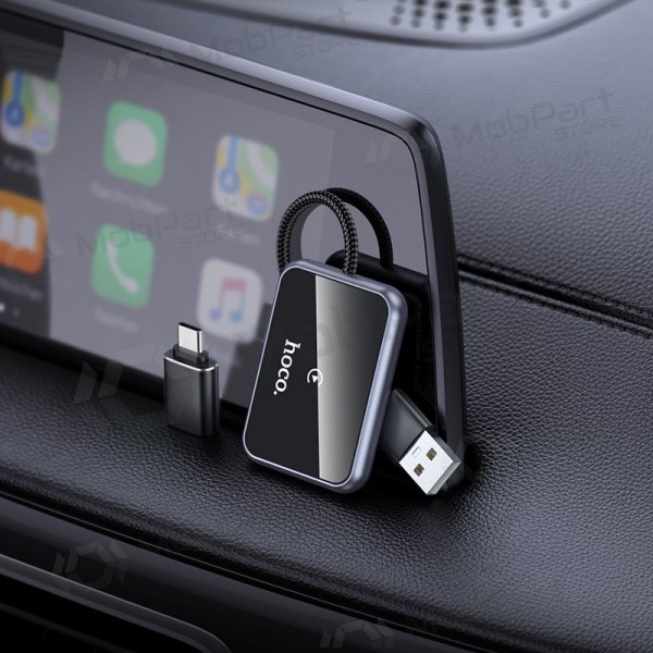 CarPlay adaptér Hoco HU1 bezdrátový černý