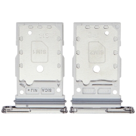 Samsung Galaxy S25, S25+ Dual SIM držák karty (stříbrný) (originál)