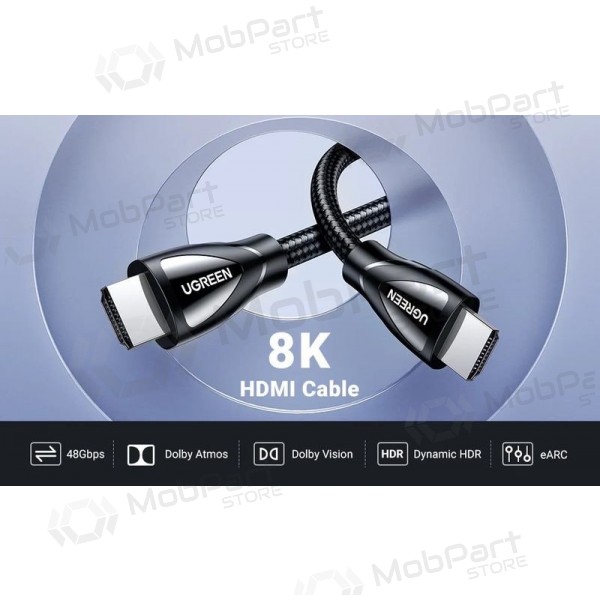 HDMI kabel Ugreen HD140 HDMI 2.1 2 m černý