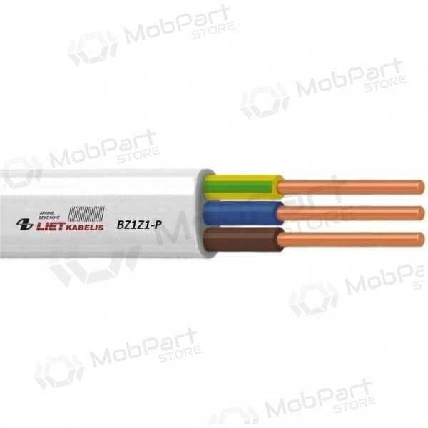 Ohebný kabel Lietkabelis BZ1Z1-P 3x2.5 mm² XLPE LSZH 100 m role.