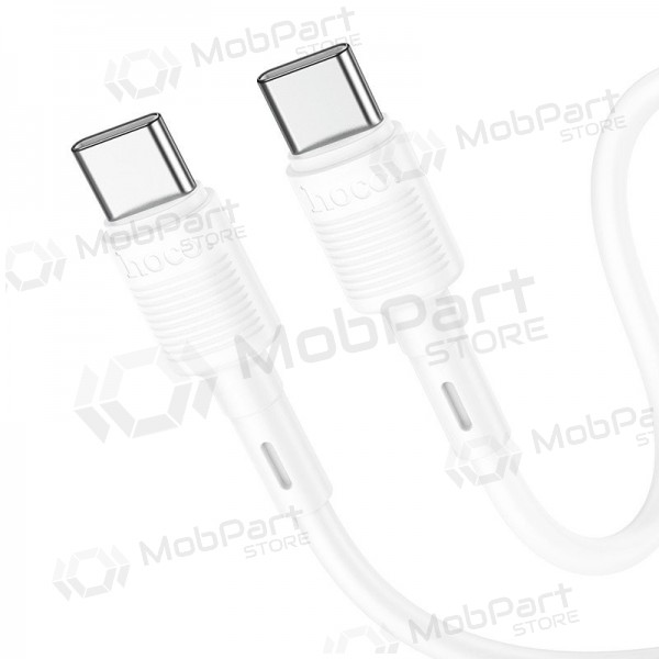 USB-C kabel Hoco X83 USB-C na USB-C 1 m 60 W bílý