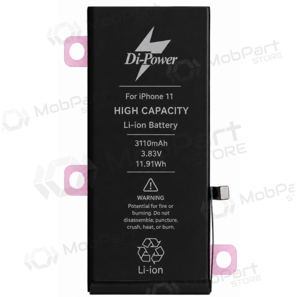 Baterie Apple iPhone 11, akumulátor Di-Power 3110 mAh