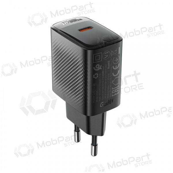 Nabíječka telefonu Acefast A104 25 W GaN USB-C černá