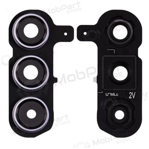 Samsung Galaxy S24+ sklo kamery (s rámem) (černá)