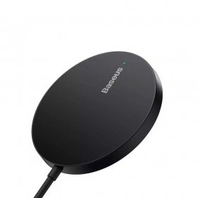 Bezdrátová nabíječka MagSafe Baseus Simple Mini 3 15 W černá