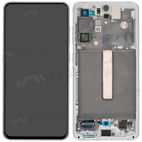 Samsung Galaxy S21 FE 5G displej (bílý) (s rámem) (originál)