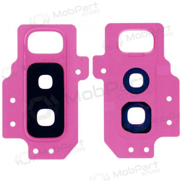 Samsung Galaxy S9+ sklo kamery (červené)