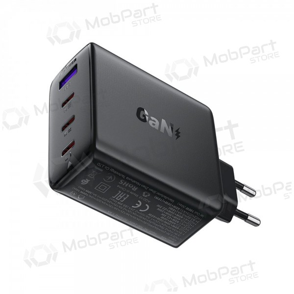 Nabíječka telefonu Acefast A94 100 W GaN 3x USB-C + USB-A černá
