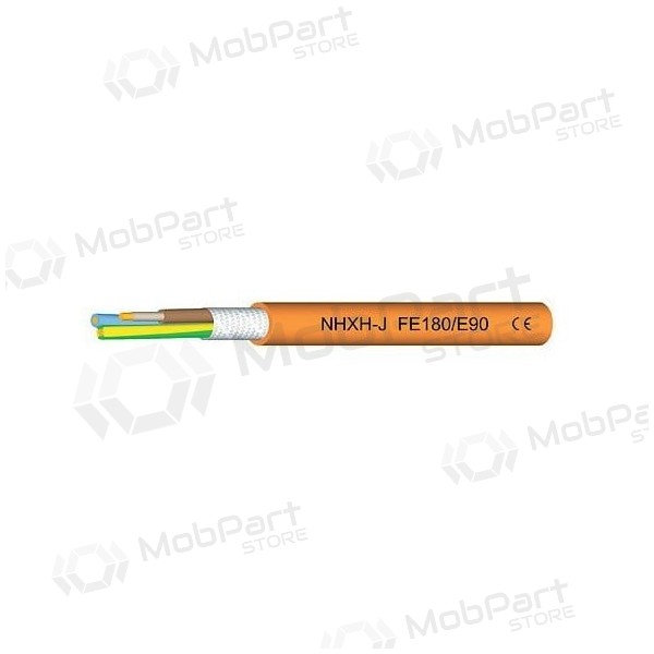 Silový kabel Eupen NHXH FE-180/E90 4x1,5 mm² měděný LSZH 1 kV